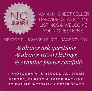 All items photographed and filmed during packagin